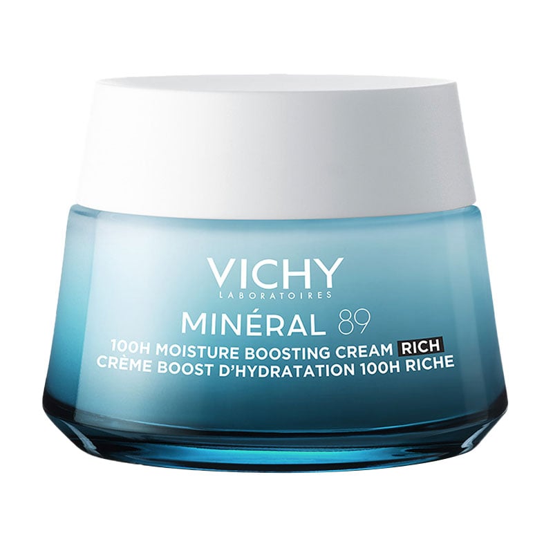 Насичений крем для сухої та дуже сухої шкіри обличчя Vichy Mineral 89 Rich 100H Moisture Boosting Cream Зволоження 100 годин, 50 мл
